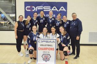OFSAA gold medal champions Beatrice Desloge ESC from Orleans. Photo: OFSSA